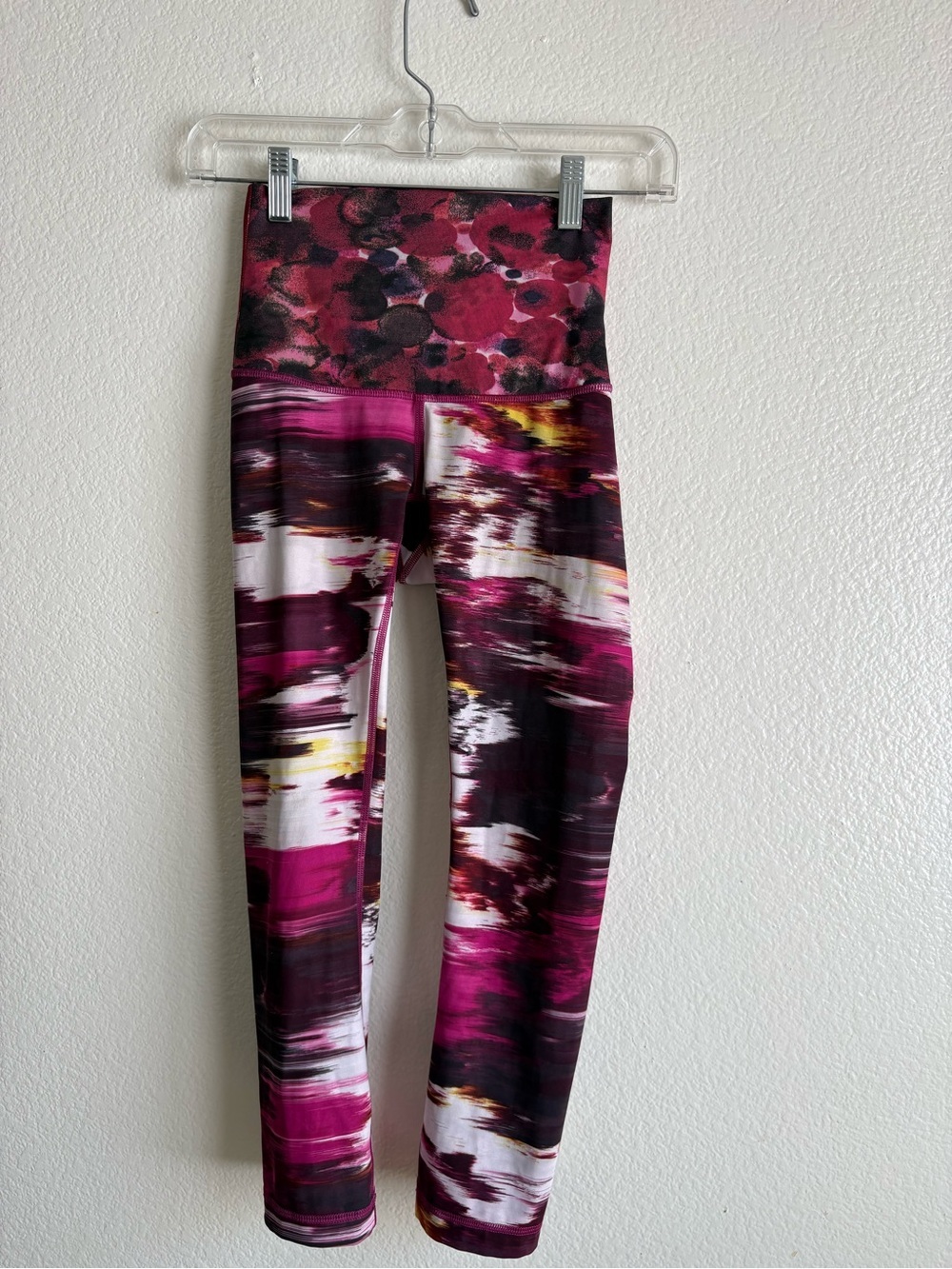 lululemon athletica Fuchsia & Black Brushstroke High-Waist Leggings